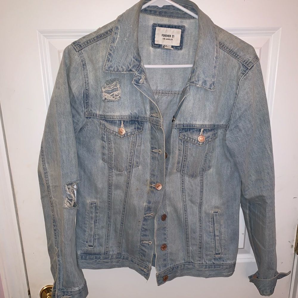 Distressed Denim Jacket